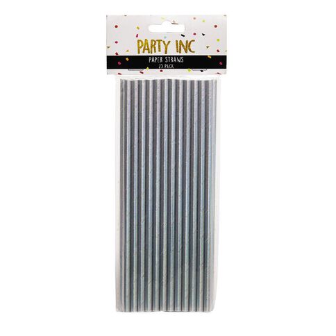 Party Inc Paper Straws Iridescent 25 Pack