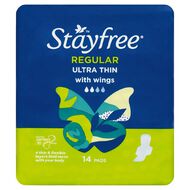 Stayfree Ultra-Thin Regular Wing 14 Pack