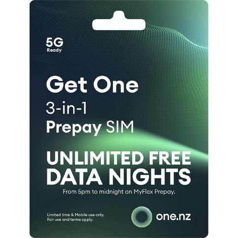 One NZ 4G Prepay Triple SIM
