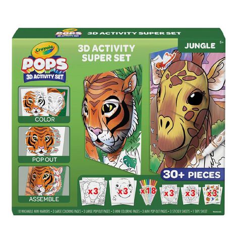 Crayola Pops 3d Activity Super Set - Jungle