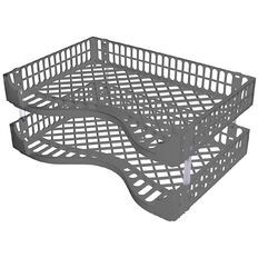 Bic Letter Tray 2 Pack Stone Grey Mid