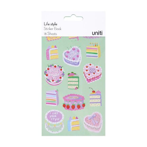 Uniti Life Style Mini Sticker Book 18 Sheets