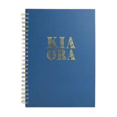 Uniti Kiwi Breeze Notebook Hardcover Kia Ora Green Mid A4