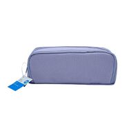 WS Ws Pencil Case With 3 Zips Purple Mid