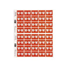 Filecorp Coloured Labels W Brown Mid