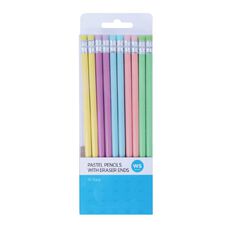 WS Pencils Pastel Coloured Barrel 10 Pack