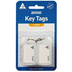 Kevron ID5 Key Tag Clear 4 Pack Clear
