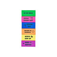 WS Peppy Erasers Assorted Colours Assorted 6 Pack