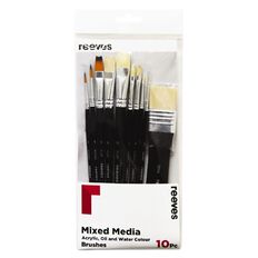 Reeves Mixed Media Brush Set of 10