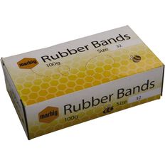 Marbig Rubber Bands 100g Packet #32 Brown
