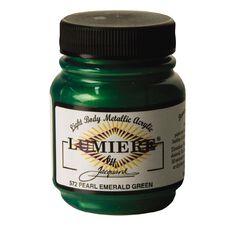 Jacquard Lumiere Acrylic Paint Pearlescent Emerald Green 66.54ml