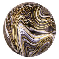 Anagram Marblez Black Foil Balloon Orbz 15in Black