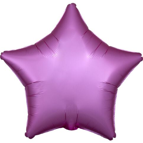 Anagram Satin Luxe Star Flamingo Foil Balloon Standard 17in