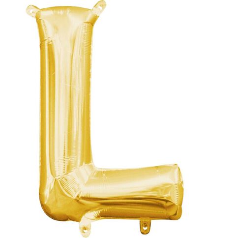 Amscan Small-Size Air Letter L Gold