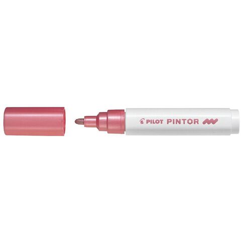Pilot Pintor Marker Bullet Metallic Medium 4.5mm Tip Pink