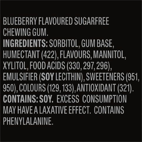 Wrigley 5 5 Gum Blueberry Stick Chewing Gum