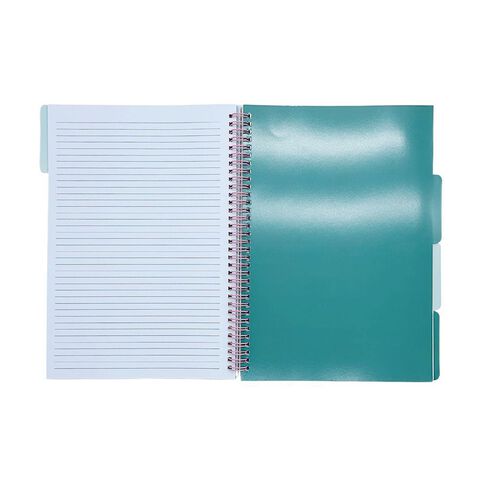 Uniti Clubhouse Softcover Notebook With Dividers A4 Pink
