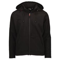 Schooltex 3K Softshell Hoodie Black With Red Zip Puller