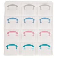 Uniti Plastic Storage Box with 12 Compartments