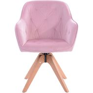 Workspace Fabric Swivel Chair Pink Pink