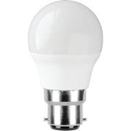 Edapt LED B22 Fancy Round Light Bulb B22 5.5W Warm White 2 Pack