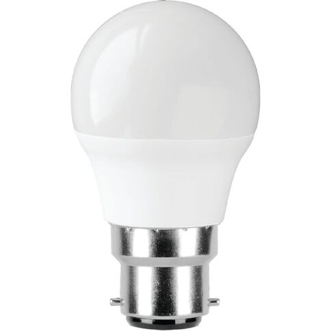 Edapt LED B22 Fancy Round Light Bulb B22 5.5W Warm White 2 Pack