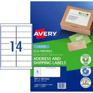 Avery Eco Friendly Labels Laser 280 Labels 99.1mm x 38.1mm