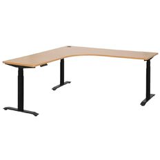 Jasper J Emerge Electric Workstation 1800x1800 Beech/Black