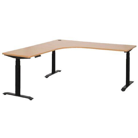 Jasper J Emerge Electric Workstation 1800x1800 Beech/Black