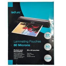 Tech.Inc Hot Laminating Pouch 80 Microns A3 50 Pack