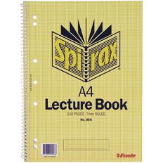 Spirax Lecture Book 906 140 Page Yellow Mid A4