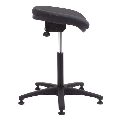 Chair Solutions Perching Stool Non Slip Vinyl Black
