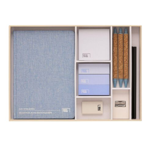 Desk Tribe Filled Desk Organiser & Notebook Gift Set