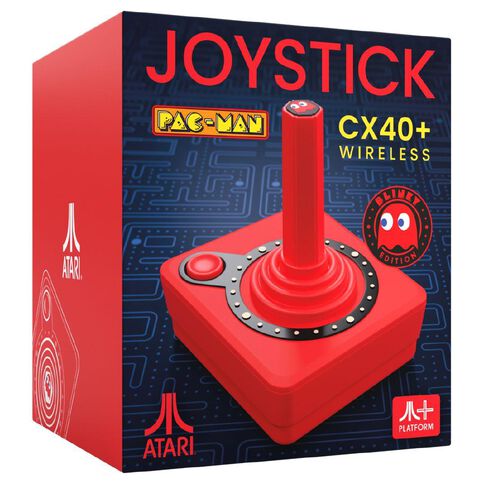 Atari CX40 Wireless Joystick Pac Man Edition Red
