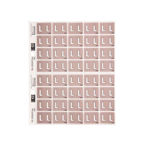 Filecorp Coloured Labels L Brown Mid