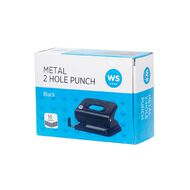 WS Punch 2 Hole Metal 16 Sheet Black Black
