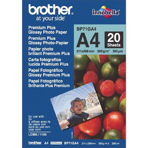 Brother Photo Paper A4 Glossy BP71GA4 260gsm