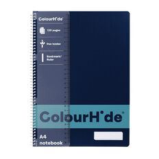 ColourHide Notebook 120 Page Navy A4
