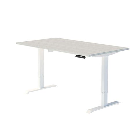 Accent Quick Ship Electric Desk White/Silver 1800 x 800