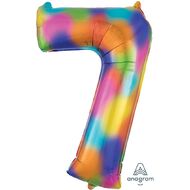 Anagram #7 Rainbow Foil Balloon Supershape 36in