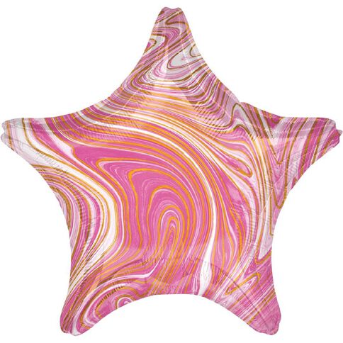 Anagram 45cm Standard XL Marblez Pink Star
