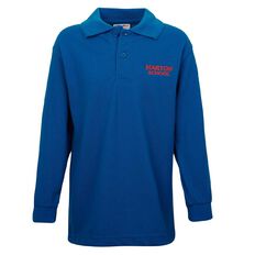 Schooltex Marton Long Sleeve Polo with Embroidery