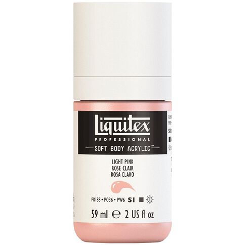 Liquitex Soft Body S1 Acrylic Paint Light Portrait Pink