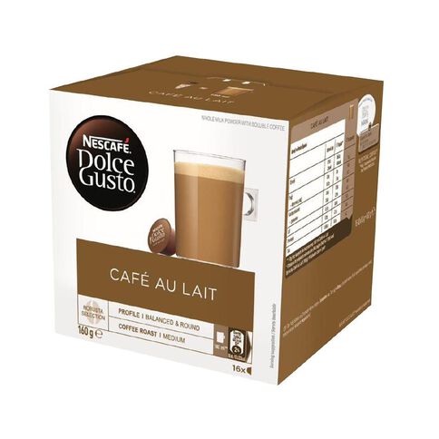 Nescafe Dolce Gusto Capsules Cafe Au Lait 16 Pack