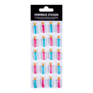 Resin Handmade Stickers Candle Shimmer 20Pc