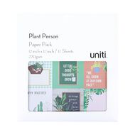 Uniti Plant Person 12in x 12in Paper Pad