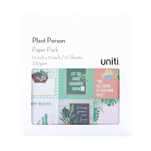 Uniti Plant Person 12in x 12in Paper Pad
