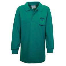Schooltex Waipu School Long Sleeve Polo with Embroidery