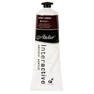 Atelier S1 Acrylic Paint Burnt Umber Brown 80ml