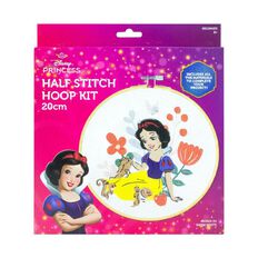 Disney Half Stitch Printed Hoop Art Kit Snow White 20cm
